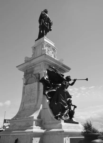 Quebec City Canada Samuel Champlain Statue Father New France French — Fotografia de Stock
