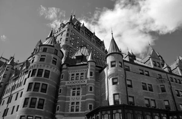 Quebec City Canada Chateau Frontenac Grand Hotel Designated National Historic — 스톡 사진