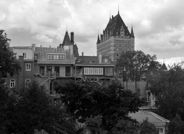 Quebec City Canada Chateau Frontenac Grand Hotel Designated National Historic — Φωτογραφία Αρχείου
