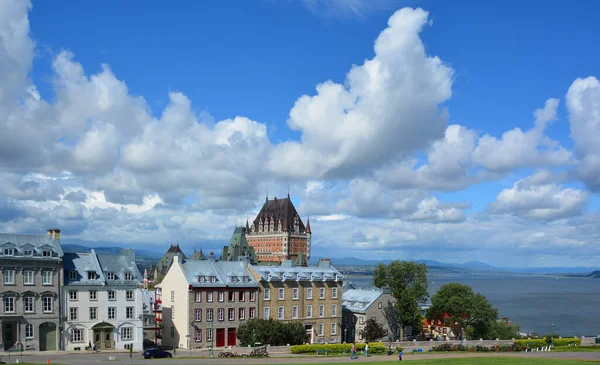 Quebec City Canada Chateau Frontenac Grand Hotel Designated National Historic —  Fotos de Stock