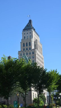 QUEBEC CITY CANADA 08 20 20: Edifice Price (English: Price Building) is an 18-floor (originally 16) skyscraper in Quebec City