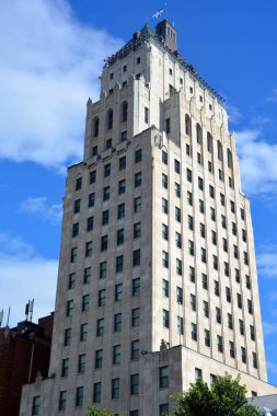QUEBEC CITY CANADA 08 20 20: Edifice Price (English: Price Building) is an 18-floor (originally 16) skyscraper in Quebec City