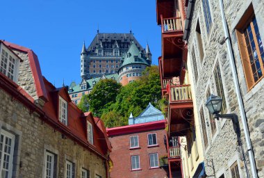 QUEBEC CITY CANADA 08 19 20: beautiful cityscape of Quebec city