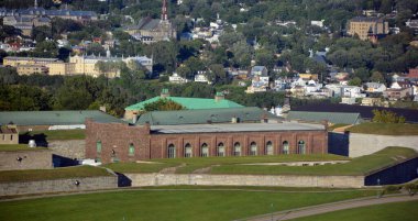 QUEBEC CITY QUEBEC CANADA 08 08 24: Quebec citadel and Plains of Abraham (French: Plaines d'Abraham) is a historic area within The Battlefields Park in Quebec City
