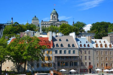 QUEBEC CITY CANADA 08 19 20: beautiful cityscape of Quebec city