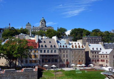 QUEBEC CITY CANADA 08 19 20: beautiful cityscape of Quebec city