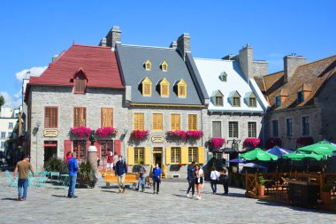 QUEBEC CITY CANADA 08 19 20: beautiful cityscape of Quebec city