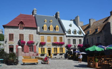 QUEBEC CITY CANADA 08 19 20: beautiful cityscape of Quebec city