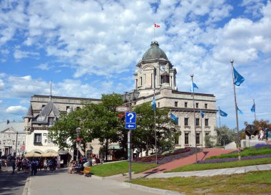 QUEBEC CITY CANADA 08 19 20: beautiful cityscape of Quebec city