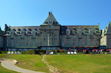 LA MALBAIE QUEBEC CANADA 08 26 2020: The Fairmont Le Manoir Richelieu is a historic hotel operated by Fairmont Hotels in La Malbaie, Quebec
