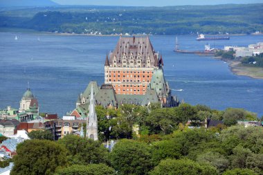 QUEBEC CITY CANADA 08: 19 19 20: Chateau Frontenac büyük bir otel.
