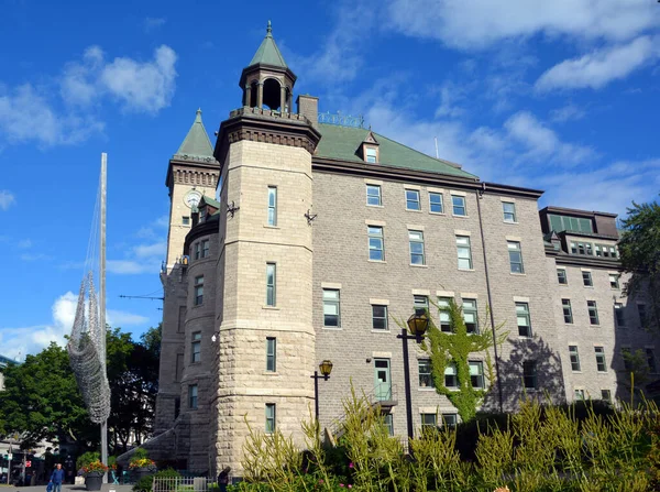 QUEBEC CITY QUEBEC CANADA 08 23 2020: The City Hall of Quebec City. It was inaugurated on September 15, 1896, is located on the site of the first major building in New France
