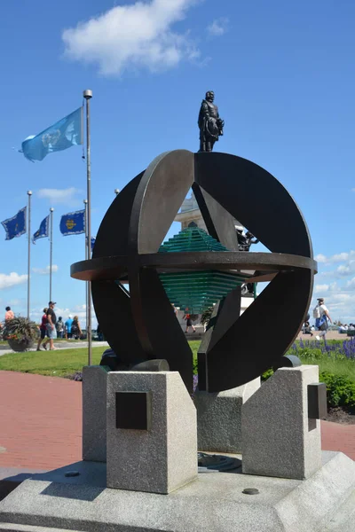 Quebec City Quebec Canada 2020 Monument Commemorates Inscription 1985 Historic — Fotografia de Stock