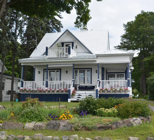 Ile Orlean Quebec Typical Canadian House Ile Dorleans Seigneury National — Foto Stock