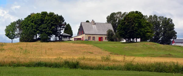 Ile Orlean Quebec Typical Canadian House Ile Dorleans Seigneury National — Stock Fotó