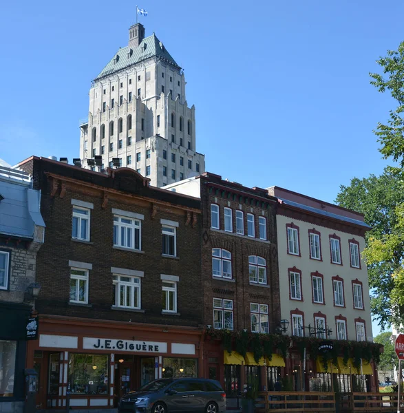 Quebec City Canada Edifice Price English Price Building Floor Originally — ストック写真
