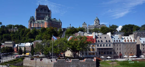 Fairmont Chteau Frontenac Quebec Canada Illustration Background Color Spots — стокове фото