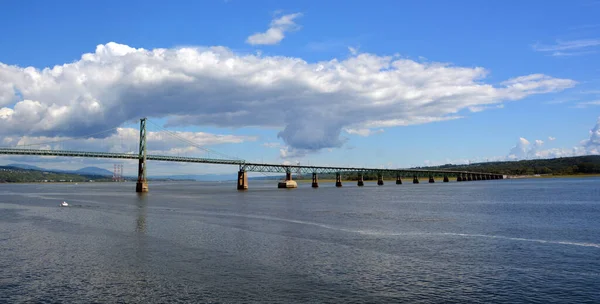 Quebec Canada 2020 Ile Orlean Bridge Boundary Borough Beauport Boischatel — Stock Fotó