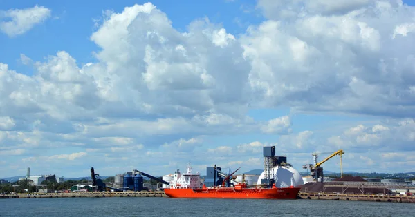 Quebec City Quebec Canada 2020 Port Quebec Inland Port Oldest — Fotografia de Stock