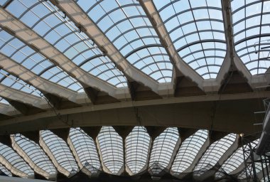 modern architecture ceiling in city