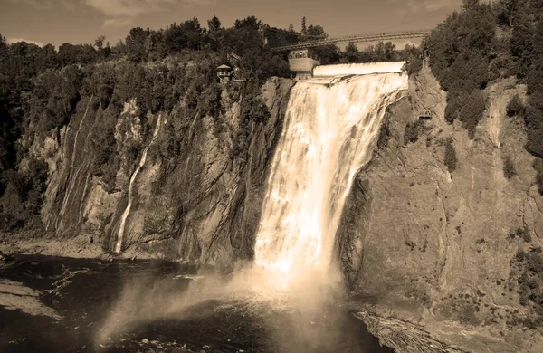 Scenic Shot Beautiful Waterfall Background — Stock fotografie