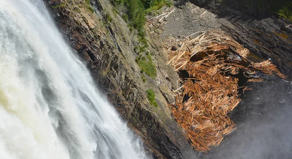 Scenic Shot Beautiful Waterfall Background — Foto Stock