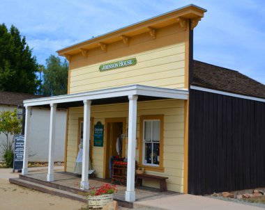 San Diego Usa Nisan 05: House in Old Town San Diego State Park, in the Old Town of San Diego, California, State protected history park. 5 Nisan 2015 'te San Diego' da
