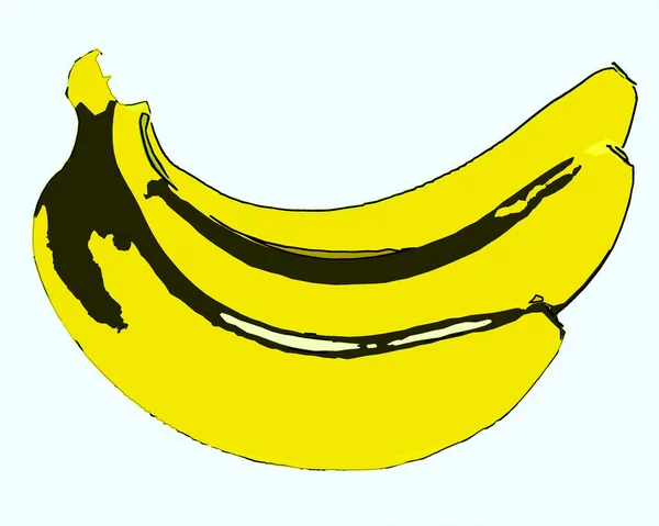 Bananas Illustration White Background — 스톡 사진