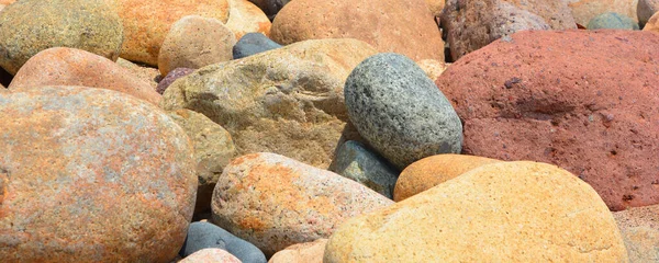 Close Shot Beautiful Pebbles Seashore — Foto de Stock