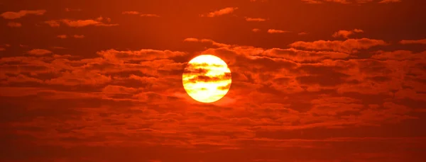 Pôr Sol Sobre Mar — Fotografia de Stock