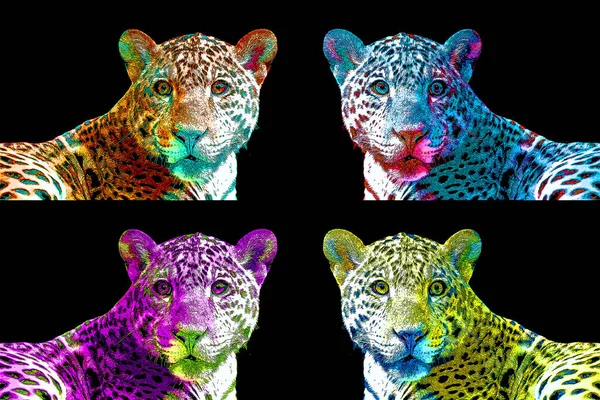 Візуалізація Голови Леопарда — стокове фото