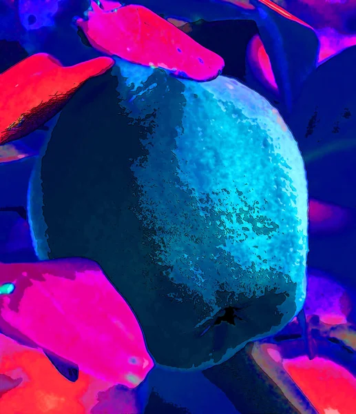 Apple Art Background Colorful Pattern — ストック写真