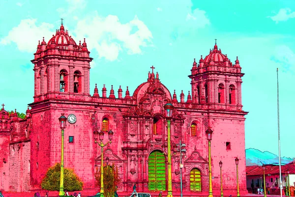Cusco Peru Nov 2010 Cathedral Santo Domingo — Stockfoto