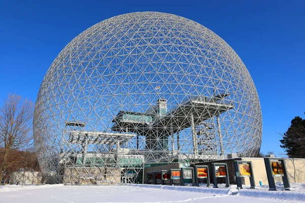 Montreal Canada 2022 Біосфера Музей Монреалі Присвячений Навколишньому Середовищу Розташований — стокове фото