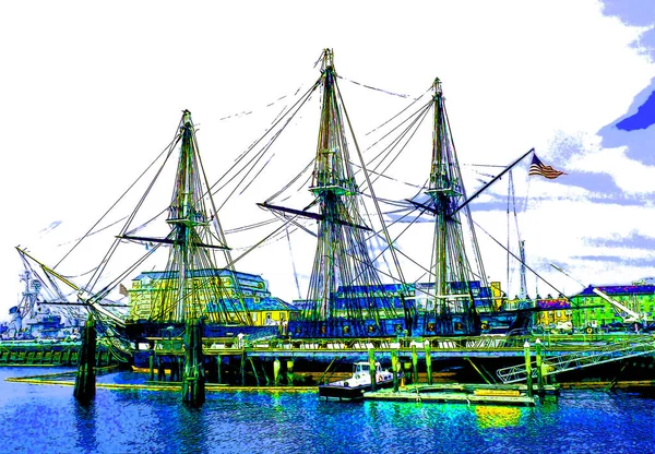 Boston Usa 2005 Boston Tea Party Ships Museum Educational Entertaining — Stockfoto