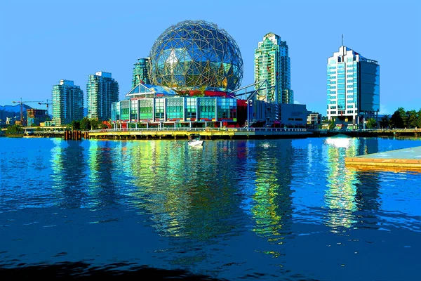 Vancouver Canada 2003 Science World Telus World Science Sign Illustration — стокове фото