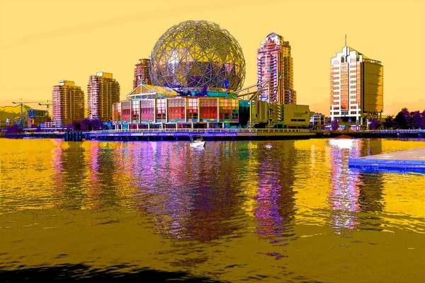 Vancouver Canada 2003 Science World Telus World Science Sign Illustration — Stockfoto