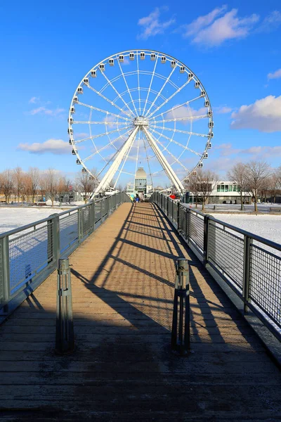 Montreal Canada Grande Roue Montreal Kanada Legmagasabb Óriáskereke Lehetővé Teszi — Stock Fotó