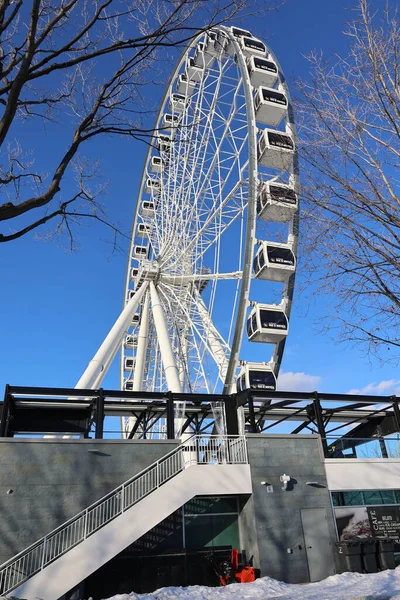 Montreal Canada Grande Roue Montreal Kanada Legmagasabb Óriáskereke Lehetővé Teszi — Stock Fotó