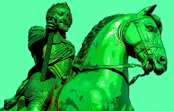 Париж Франция Генрих Известный Эпитетом Добрый Король Генрих Королём Наварры — стоковое фото