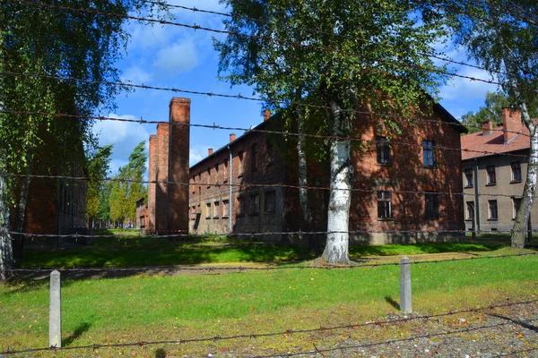 Auschwitz Birkenau Polen Die Zäune Des Konzentrationslagers Auschwitz Waren Ein — Stockfoto