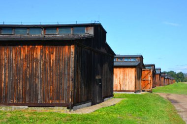 AUSCHWITZ BIRKENAU POLAND 09 17 17: Auschwitz concentration camp built and operated by the Third Reich in Poland.