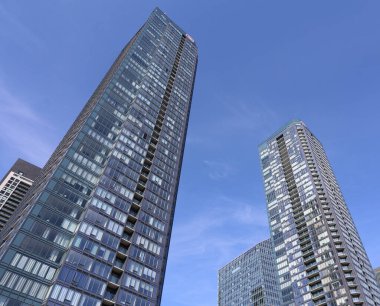 modern office buildings in a city