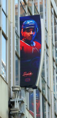 MONTREAL QUEBEC CANADA 02 16 2021: Montreal Canadiens Hall of Fame, outside the Bell Centre, Montreal, Quebec, Canada