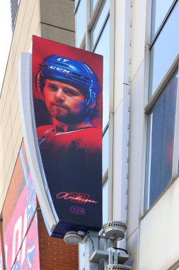 MONTREAL QUEBEC CANADA 02 16 2021: Montreal Canadiens Hall of Fame, outside the Bell Centre, Montreal, Quebec, Canada