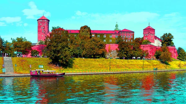 Krakow Poland Wawel Castle Castle Residency Located Central Krakow Poland — Zdjęcie stockowe