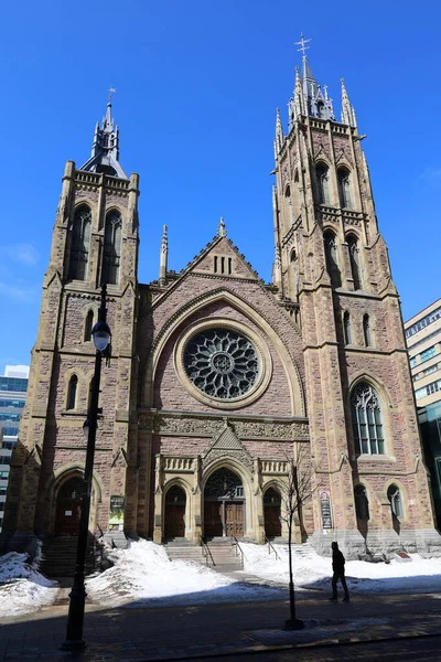 Montreal Canada 2022 Saint James United Church Heritage Church Downtown — Photo