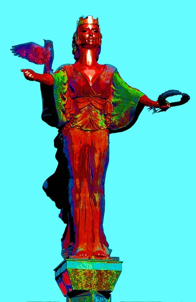 Sofia Bulgaria Statue Sveta Sofia Considered Too Erotic Pagan Referred — ストック写真