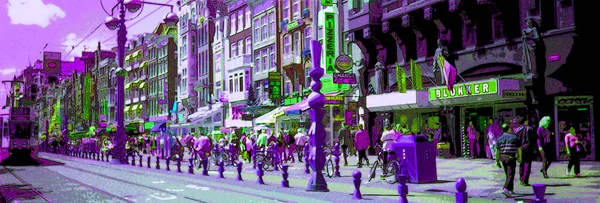 Amsterdam Netherlands Downtown Amsterdam Network Has Been Operated Municipal Public — Zdjęcie stockowe