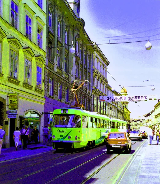 Amsterdam Netherlands Şehir Merkezi Amsterdam Belediye Toplu Taşıma Operatörü Gvb — Stok fotoğraf